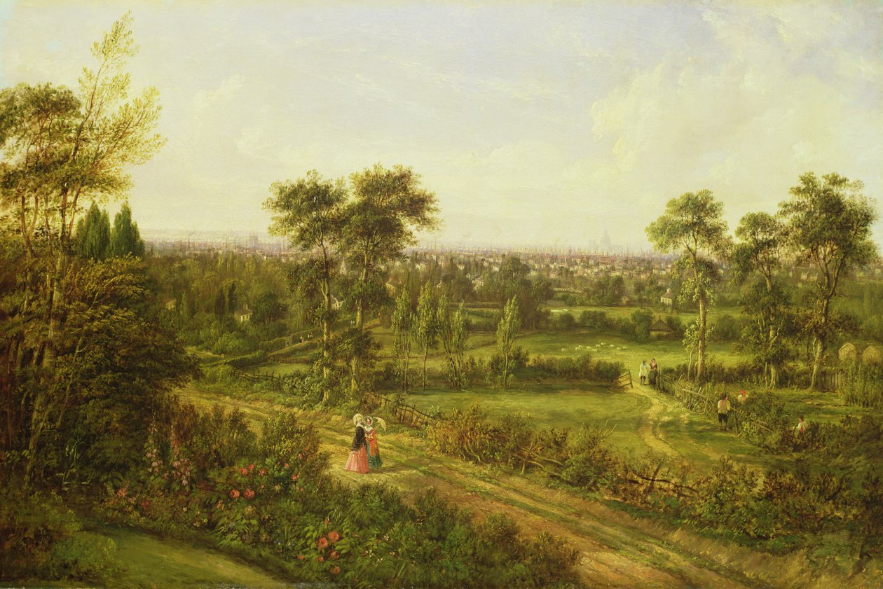 Näkymä Lontooseen Denmark Hilliltä tekijältä Alexander Nasmyth