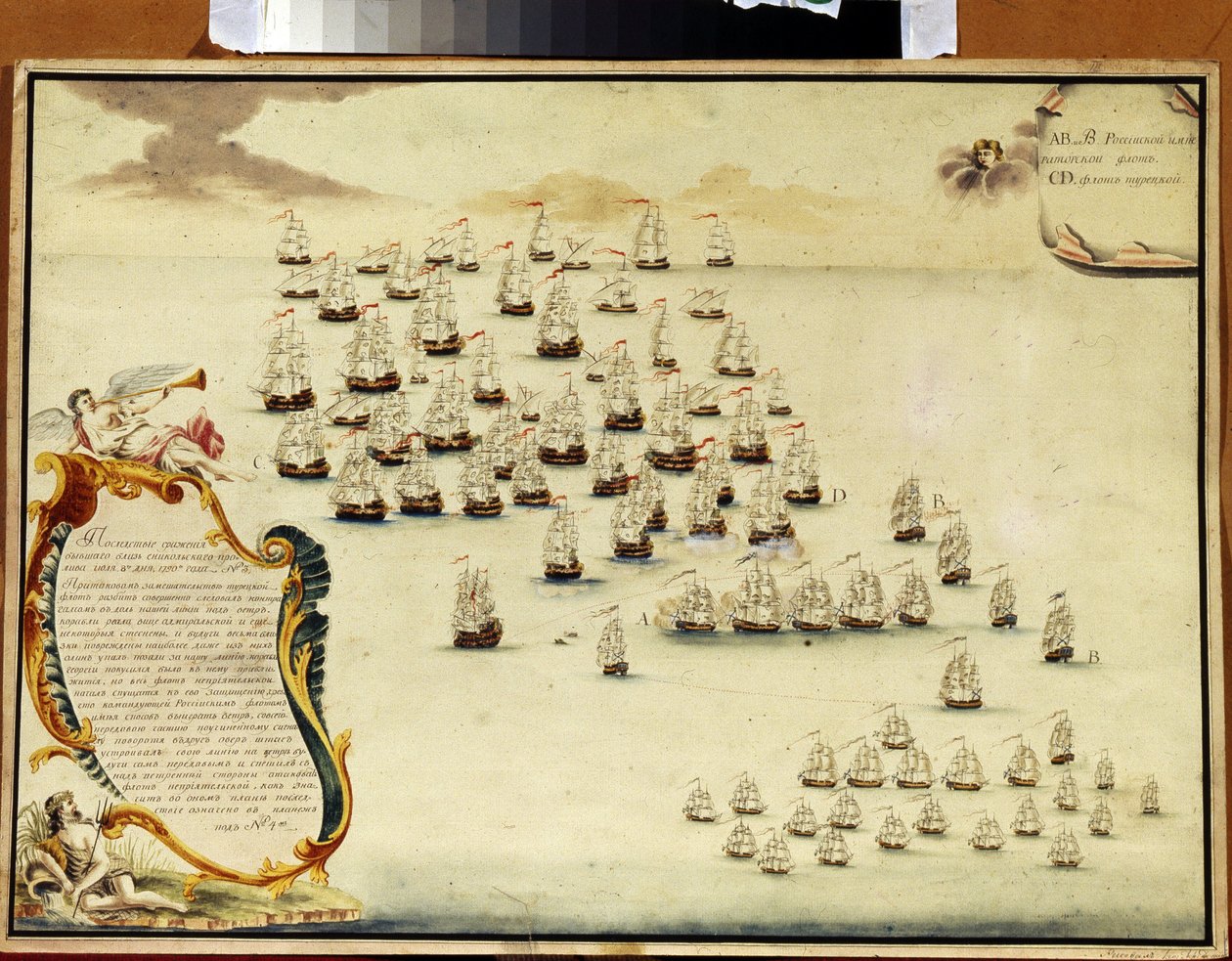 Kertšin salmen meritaistelu (Ukraina) 19. heinäkuuta 1790 (Kertšin salmen meritaistelu 19. heinäkuuta tekijältä Alexander Nikolaevich Depaldo