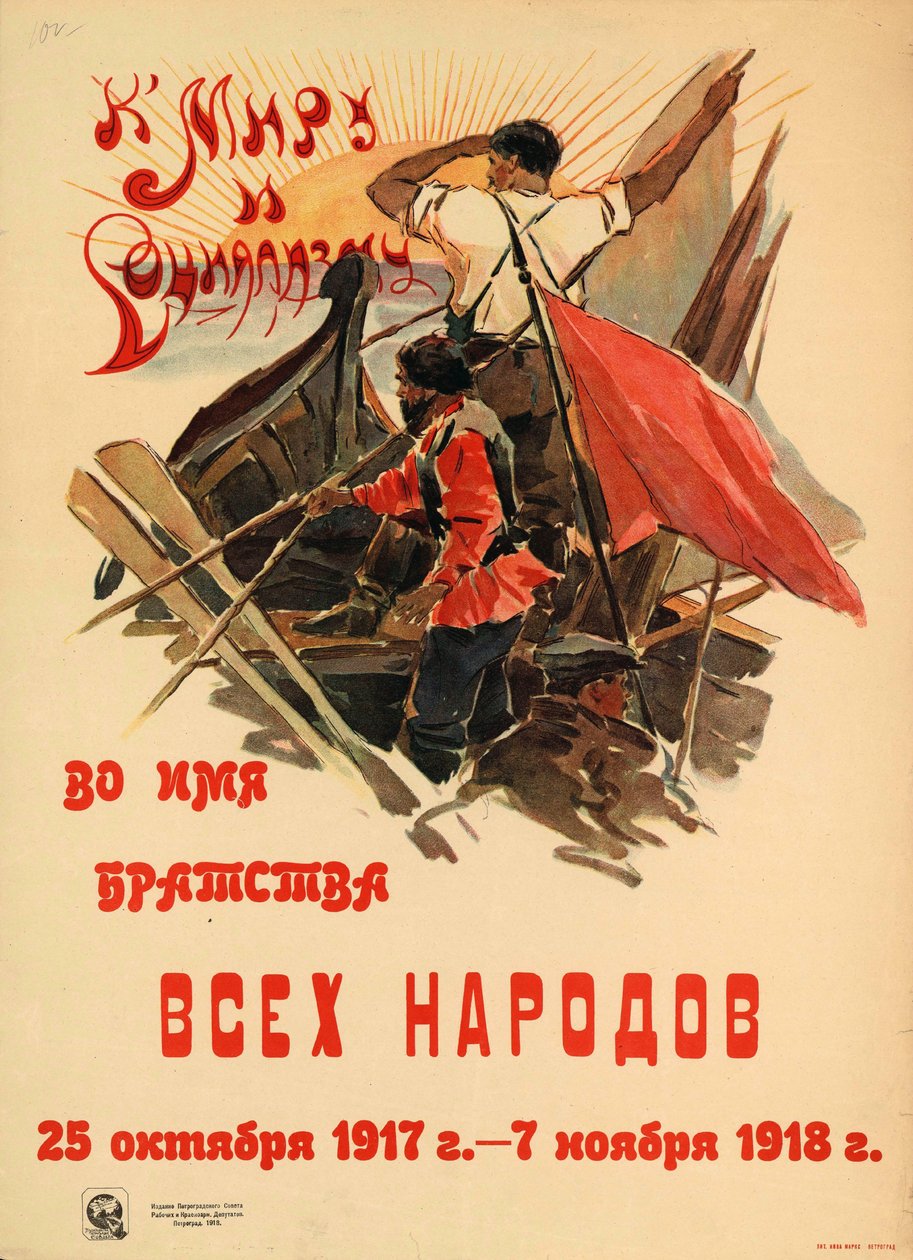 Kohti rauhaa ja sosialismia kaikkien kansojen veljeyden nimissä, 1918. tekijältä Alexander Nikolaevich Zelensky
