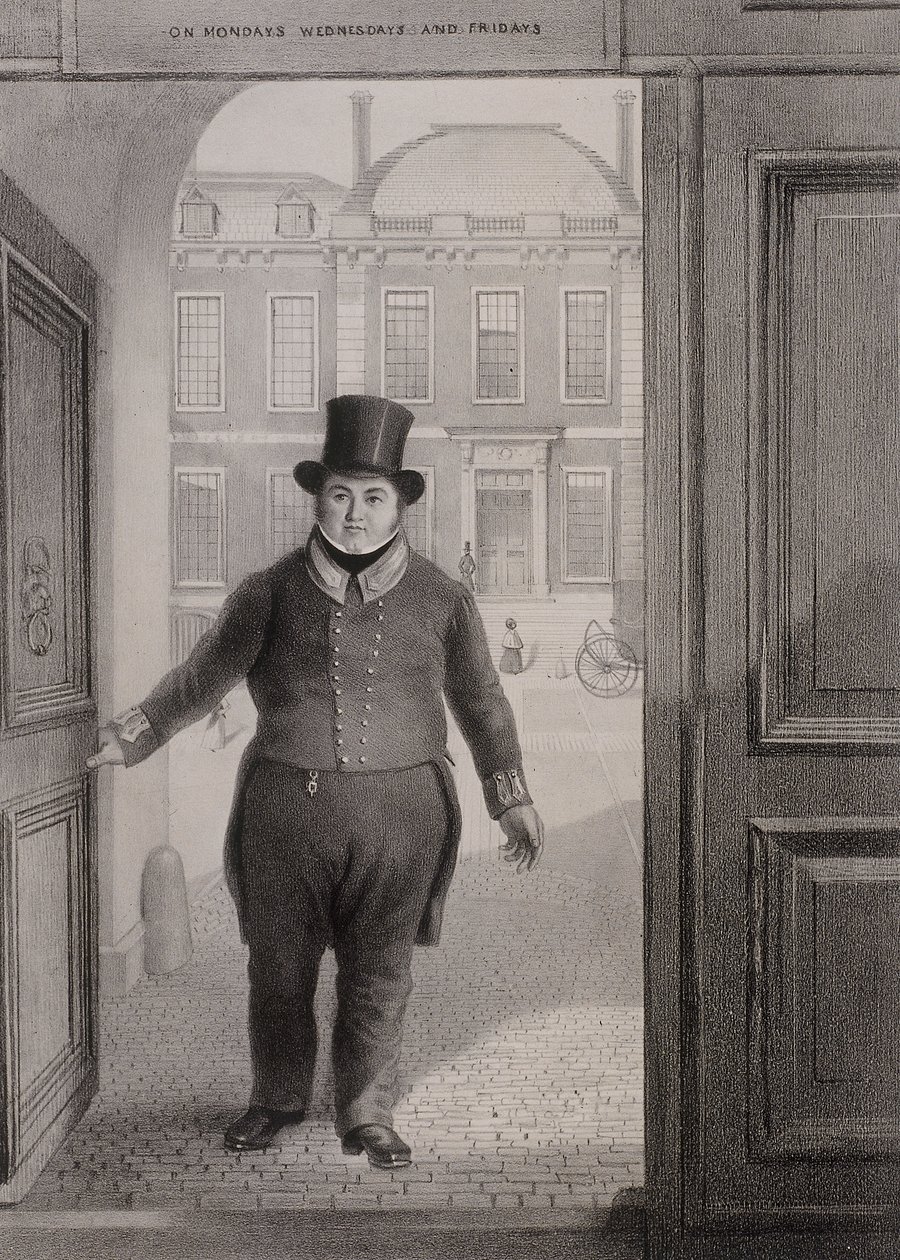 Entrance Gate, British Museum, Holborn, Lontoo, vuosi 1850 tekijältä Alexander O
