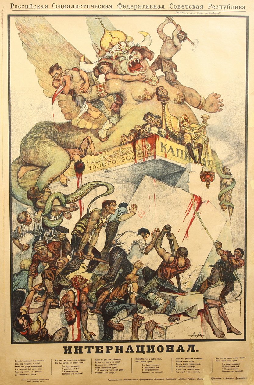 Kansainvälinen juliste, 1919 tekijältä Alexander Petrovich Apsit