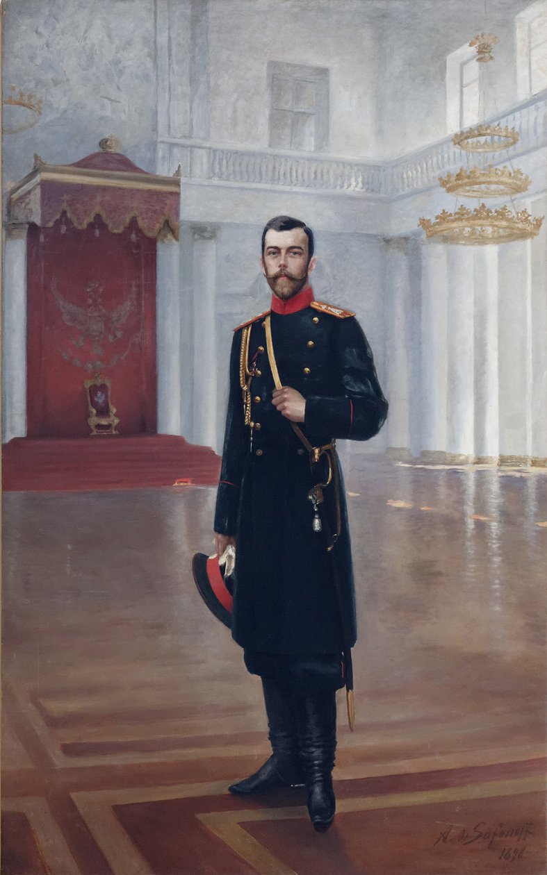 Keisari Nikolai II:n muotokuva 1868-1918, 1898 tekijältä Alexander Petrovich Safonov