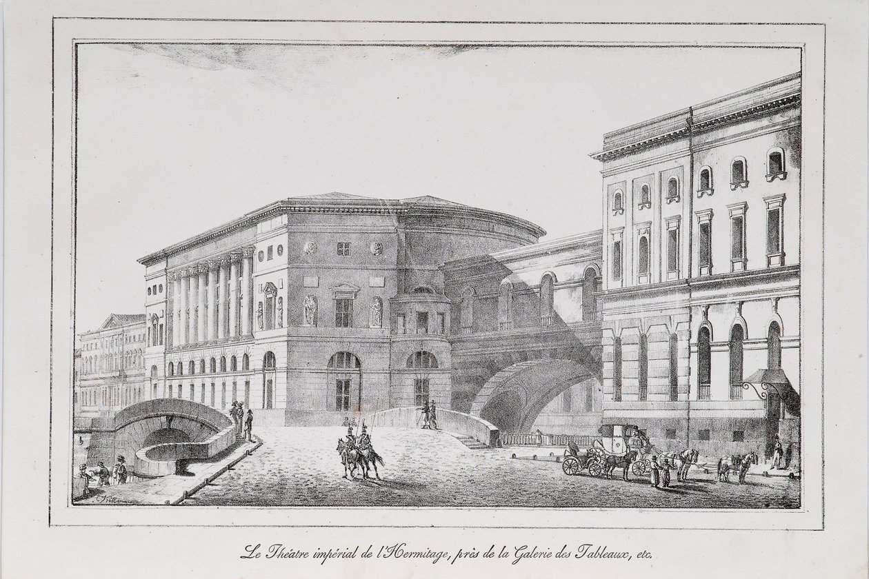 Pietarin Eremitaaši-sarja Näkymiä Pietarista, 1820-luku tekijältä Alexander Pluchart