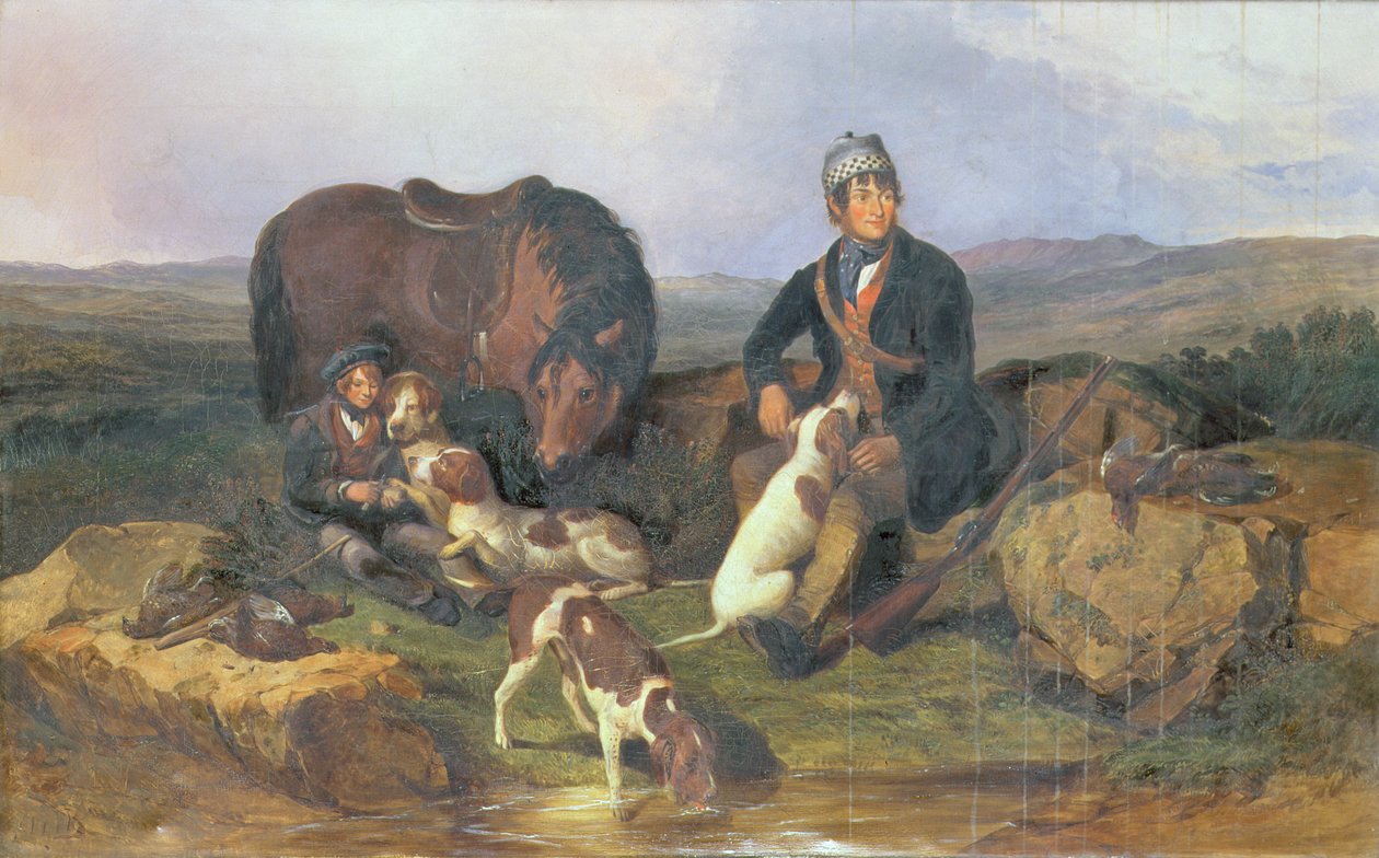 Grouse Shooting, 1848 tekijältä Alexander Rolfe