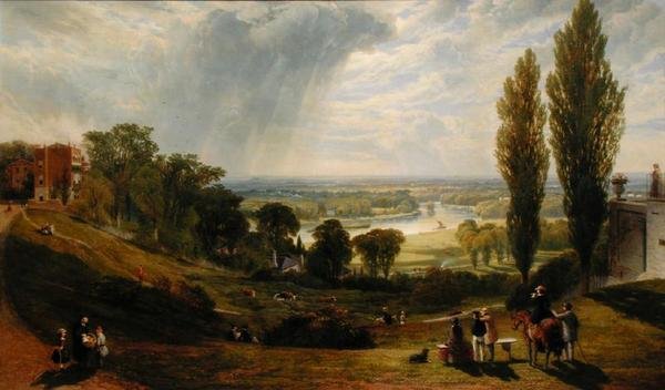 Näkymä Richmond Hilliltä (öljy kankaalle) tekijältä Alexander Rolfe
