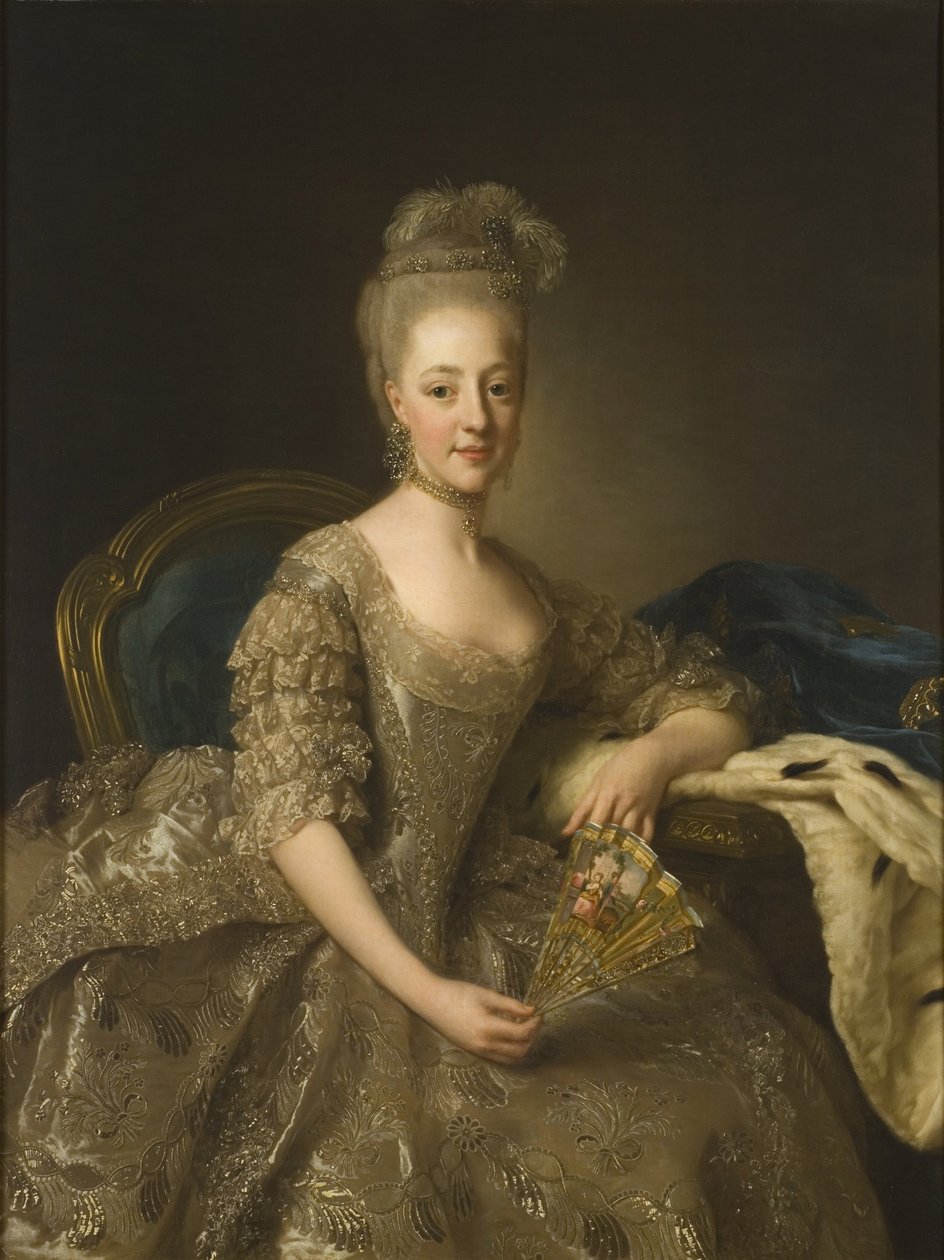 Hedvig Elisabet Charlotta (1759–1818), Ruotsin prinsessa, Södermanlandin herttuatar, myöhemmin Ruotsin ja Norjan kuningatar tekijältä Alexander Roslin