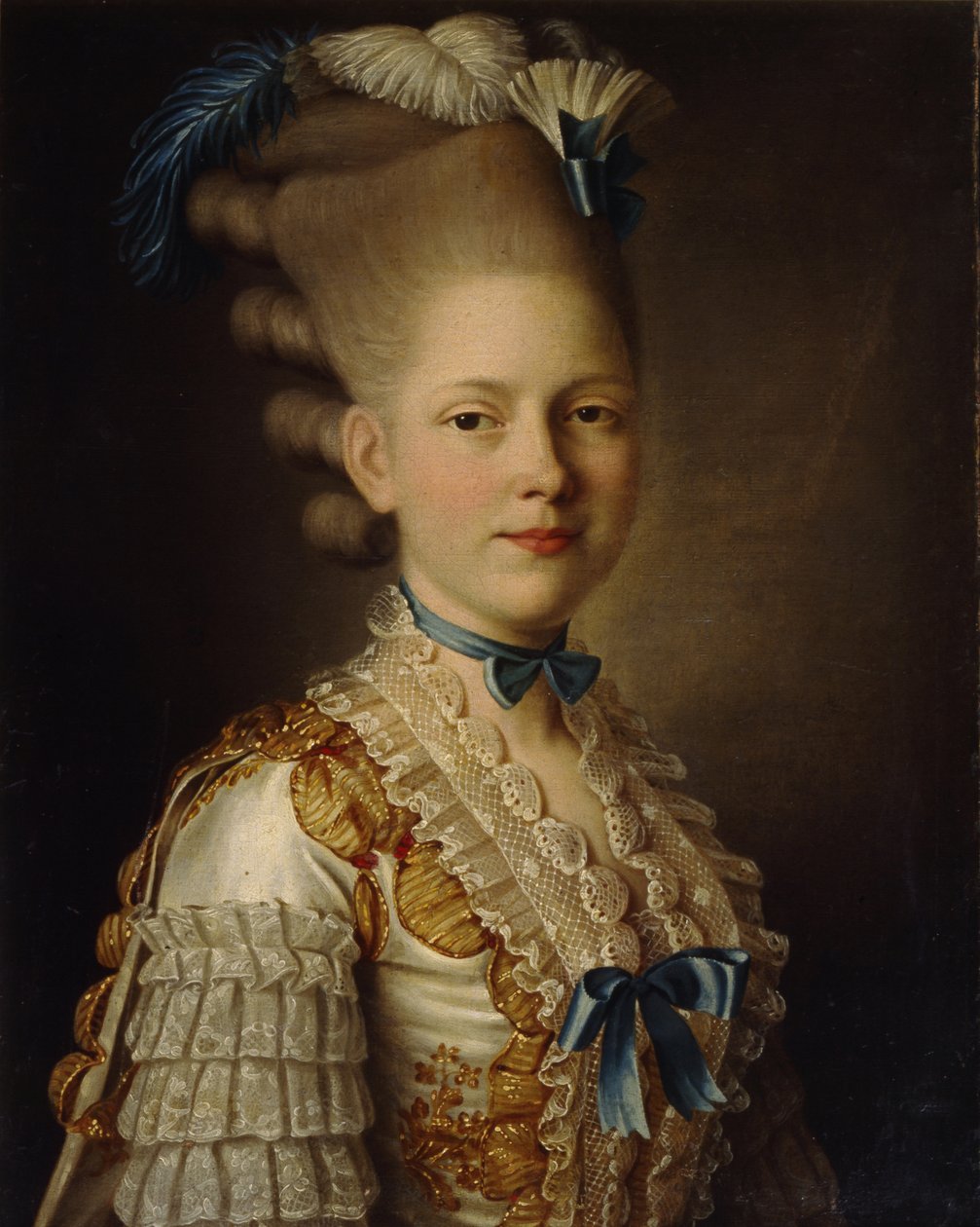 Contesse H. Obolenskajan muotokuva, CA 1776 tekijältä Alexander Roslin