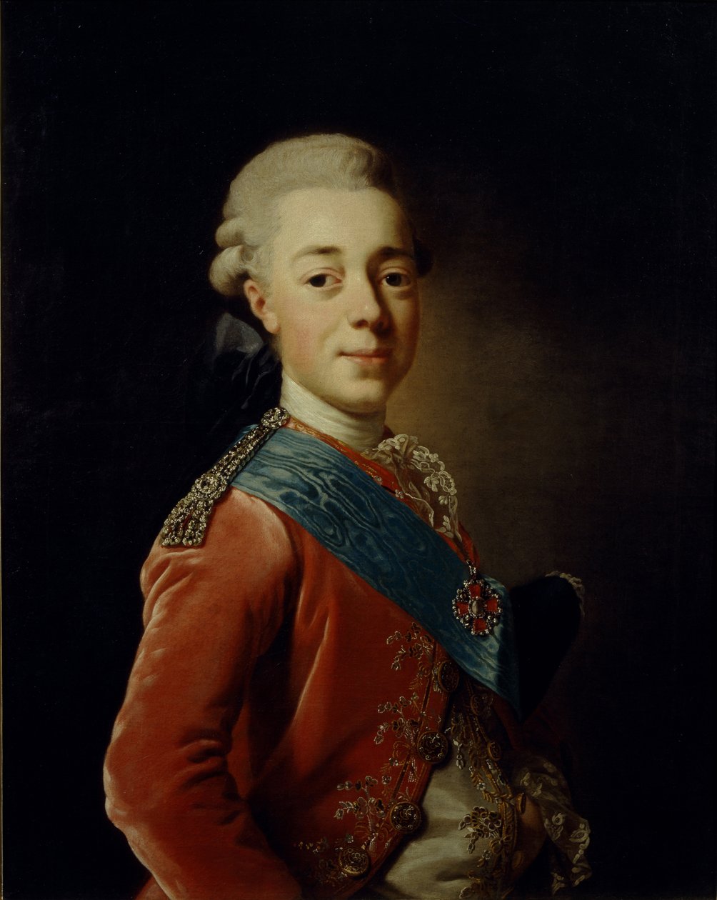 Suurherttua Pavel Petrovitšin muotokuva 1754-1801, 1776 tekijältä Alexander Roslin
