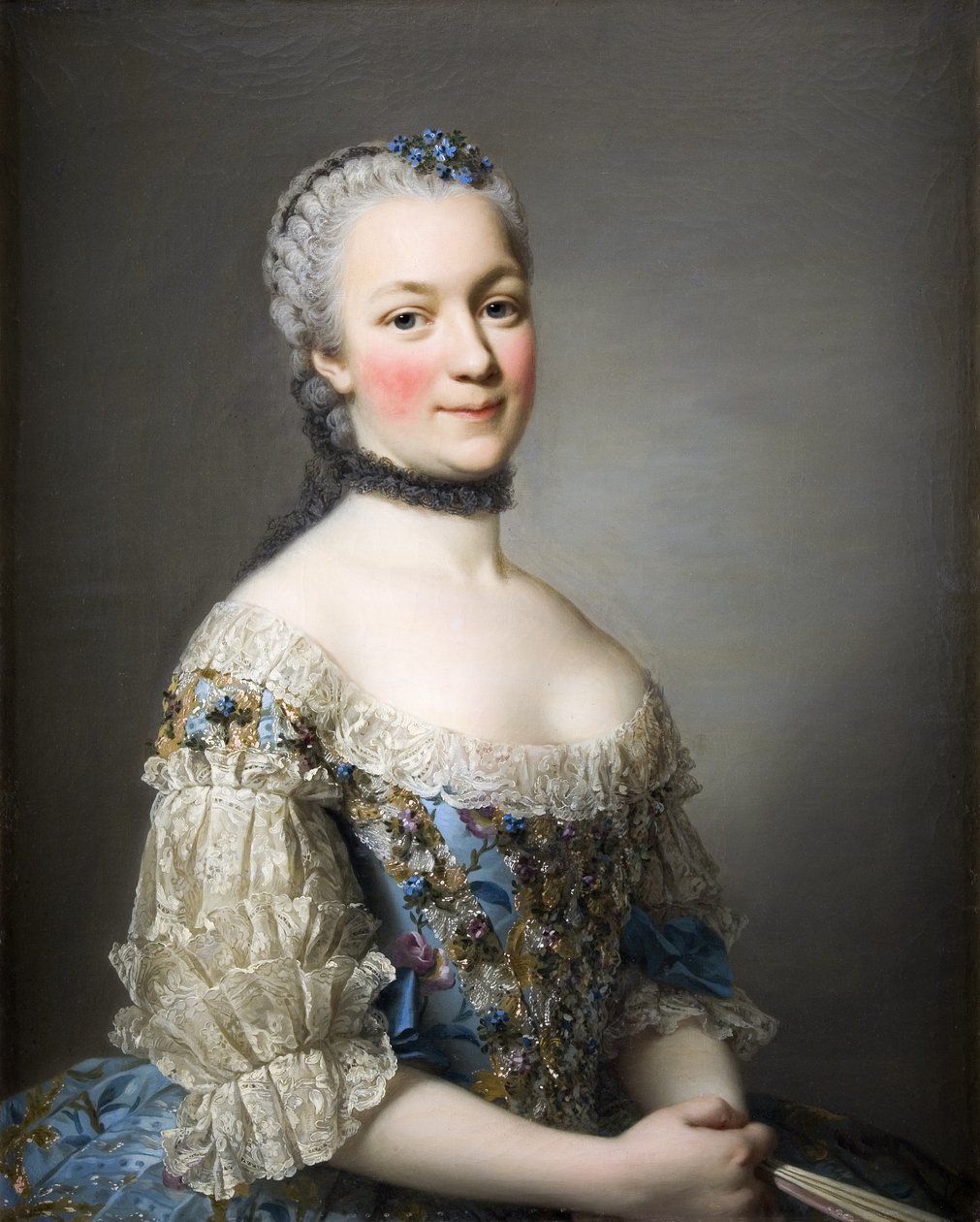 Katarzyna Mniszechin muotokuva, os. Zamoyska 1722-1771, 1753 tekijältä Alexander Roslin