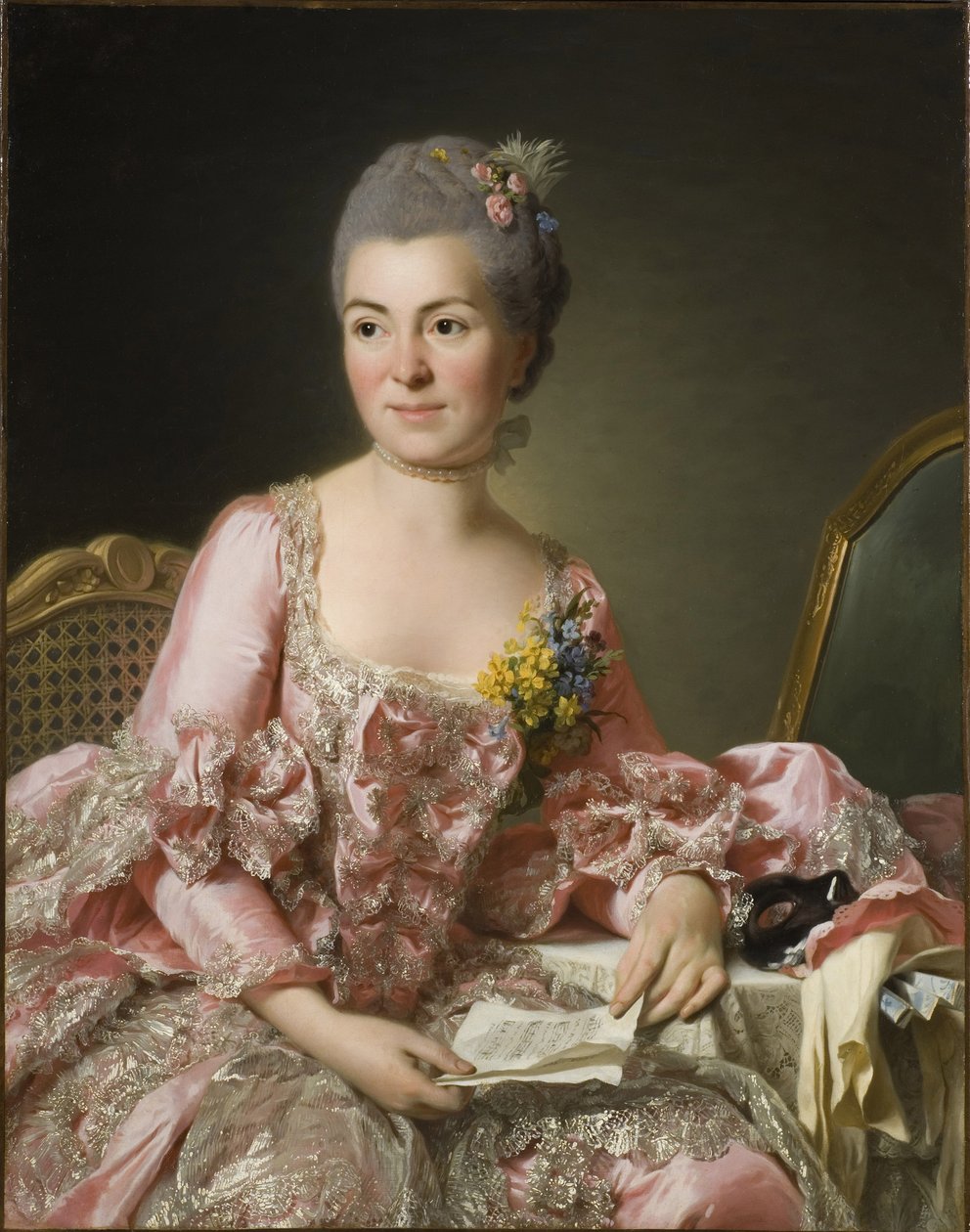 Marie-Suzanne Giroustin muotokuva, Madame Roslin 1734-1772, 1770 tekijältä Alexander Roslin