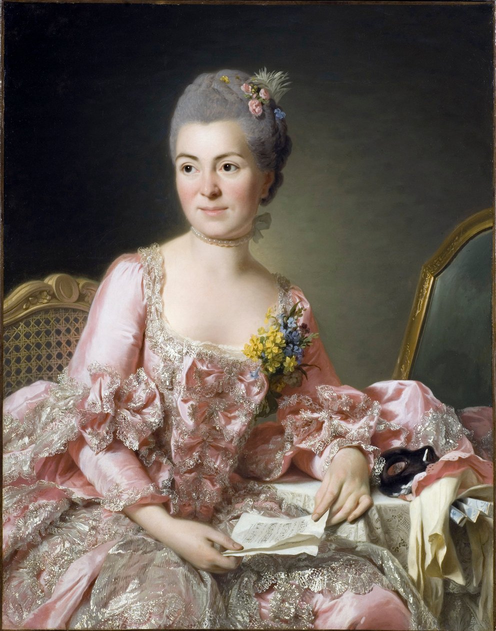 Muotokuva Marie Suzannesta (Marie-Suzanne) Giroust, Madame Roslin (1734-1772) Maalaus: Roslin, Alexander (Alexandre) (1718-1793) tekijältä Alexander Roslin
