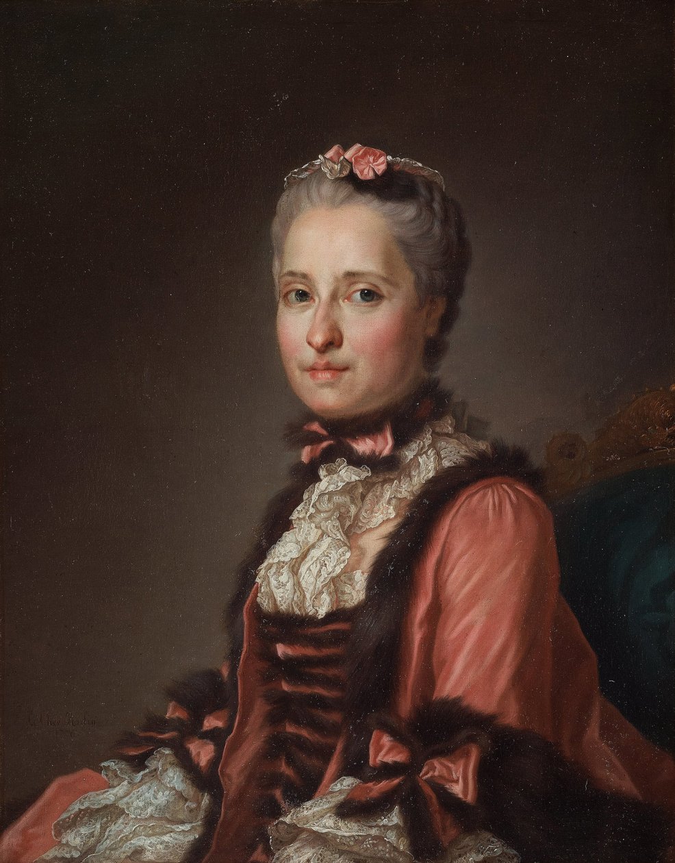 Saksin prinsessa Maria Josephan muotokuva 1731-1767, 1775. tekijältä Alexander Roslin