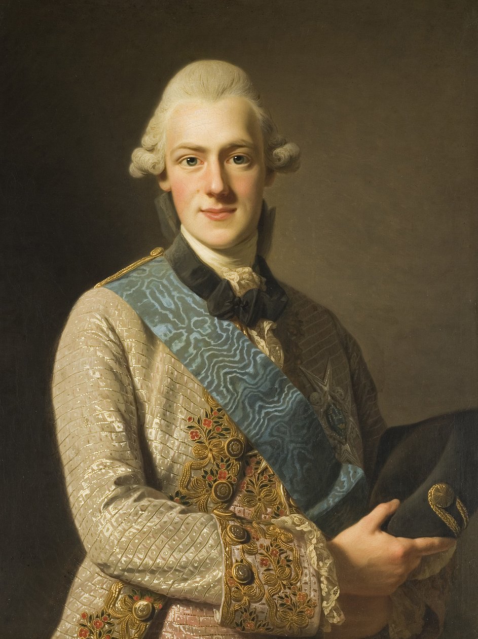 Ruotsalainen: Fredrik Adolf, 1750-1803, Ruotsin prinssi, Kustaa III:n veli Herttua Fredrik Adolf, Kustaa III:n veli. tekijältä Alexander Roslin