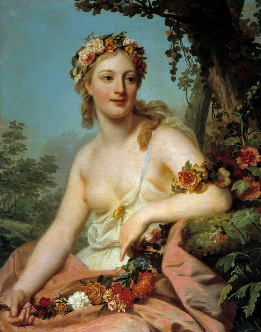 Oopperan kasvisto Alexandre Roslinin (1718-1793) maalaus 1700-luvun su. 0,72x0,91 m Bordeaux, Musee des Beaux Arts tekijältä Alexander Roslin