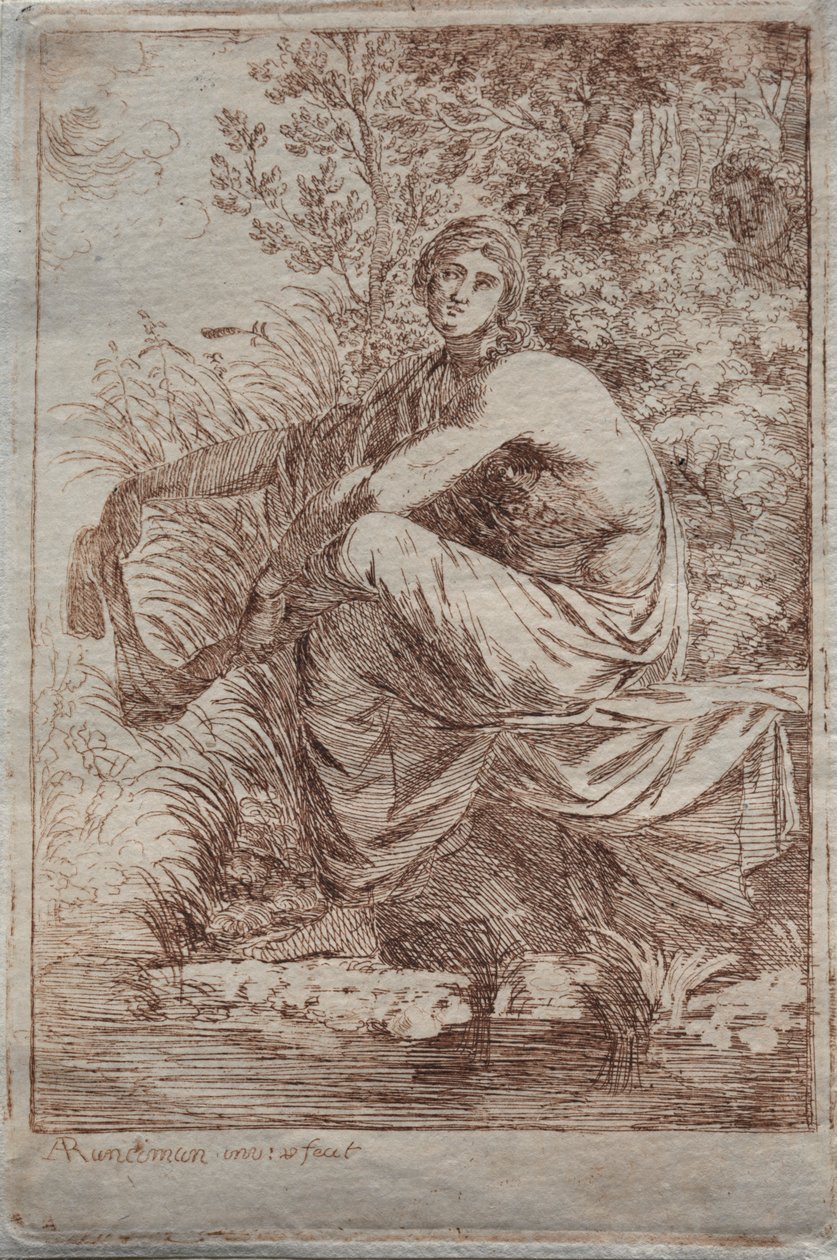 Musidora, c. 1775. tekijältä Alexander Runciman