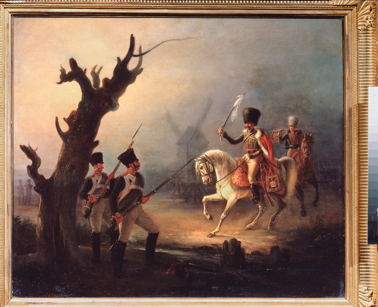 Turkin lähettiläät (Truce Envoys) - Alexander Schwaben (1818-1872) maalaus, öljy kankaalle tekijältä Alexander Schwabe