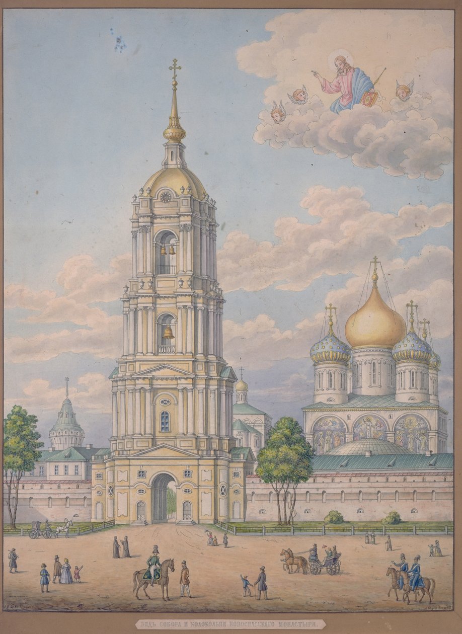 Uusi Vapahtajan luostari Moskovassa, 1851 tekijältä Alexander Sergeyevich Kutepov
