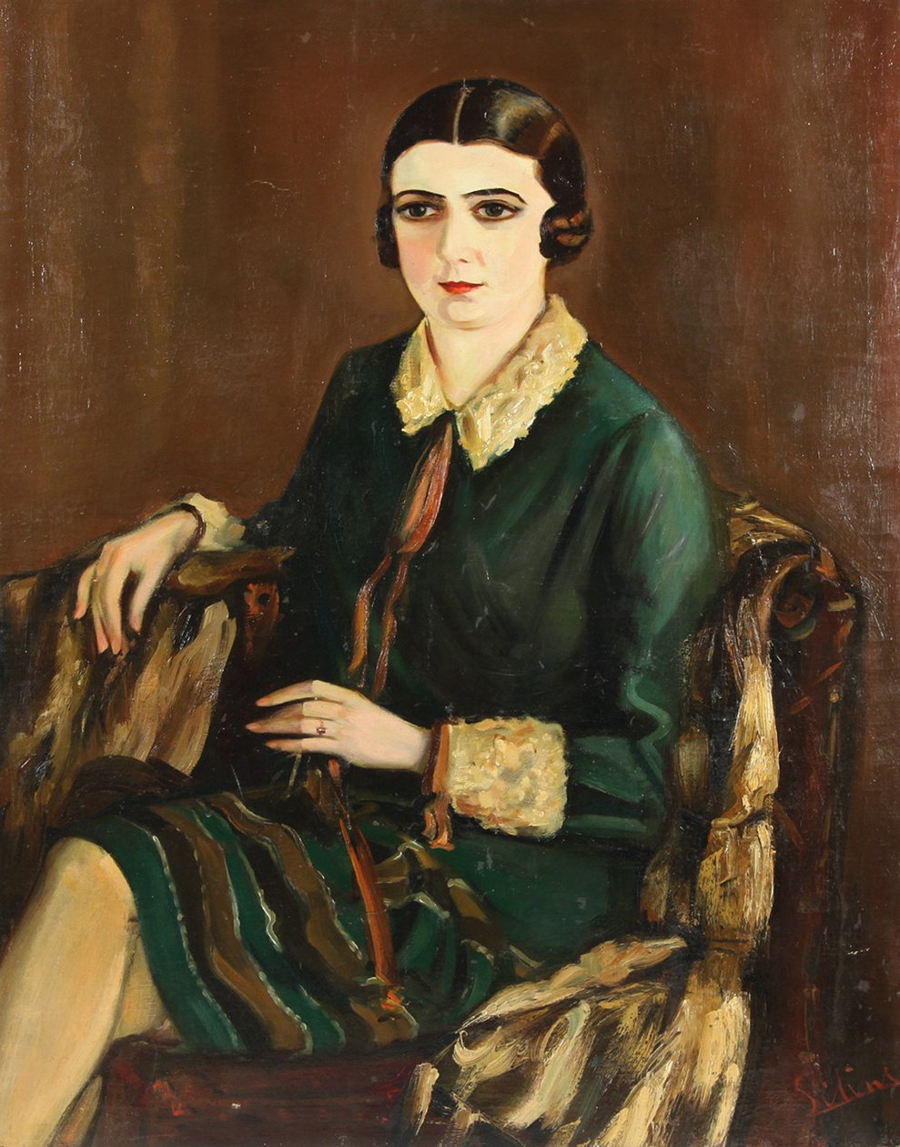 Lilya Brikin muotokuva 1891-1978, 1921 tekijältä Alexander Silins