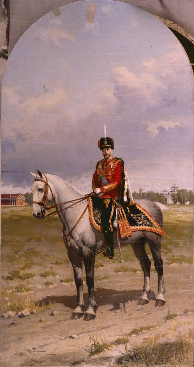 Keisari Nikolai II:n muotokuva 1868-1918, 1908 tekijältä Alexander Vladimirovich Makovsky