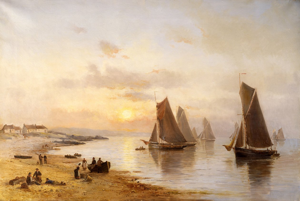 Kun veneet tulevat kotiin, Skerries Beach, ilta tekijältä Alexander Williams
