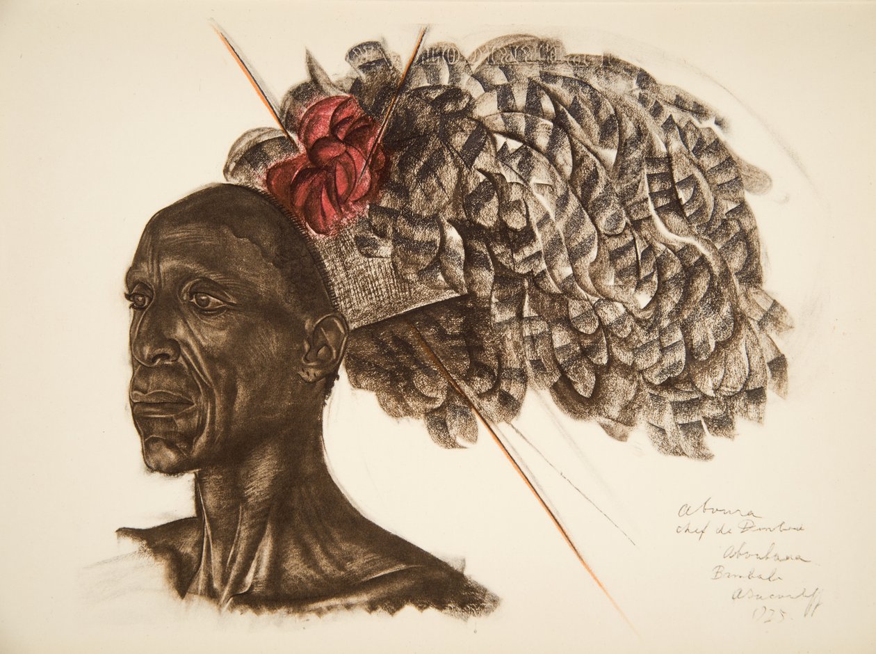 Aboura, päällikkö Ababoua (Bambili), teoksesta Dessins et Peintures d