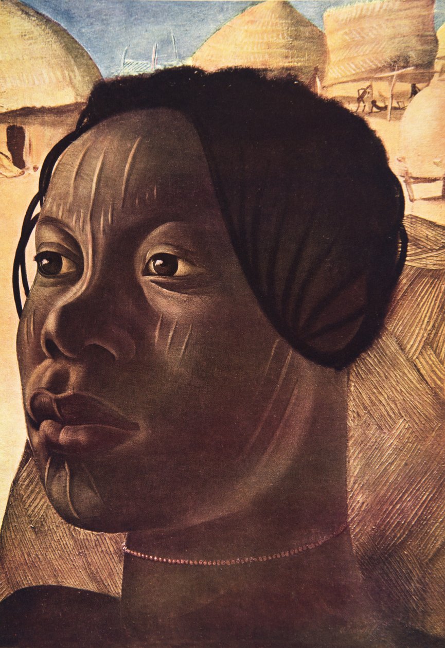 Aoua, Banda (Ialinga) nainen, teoksesta Dessins et Peintures d