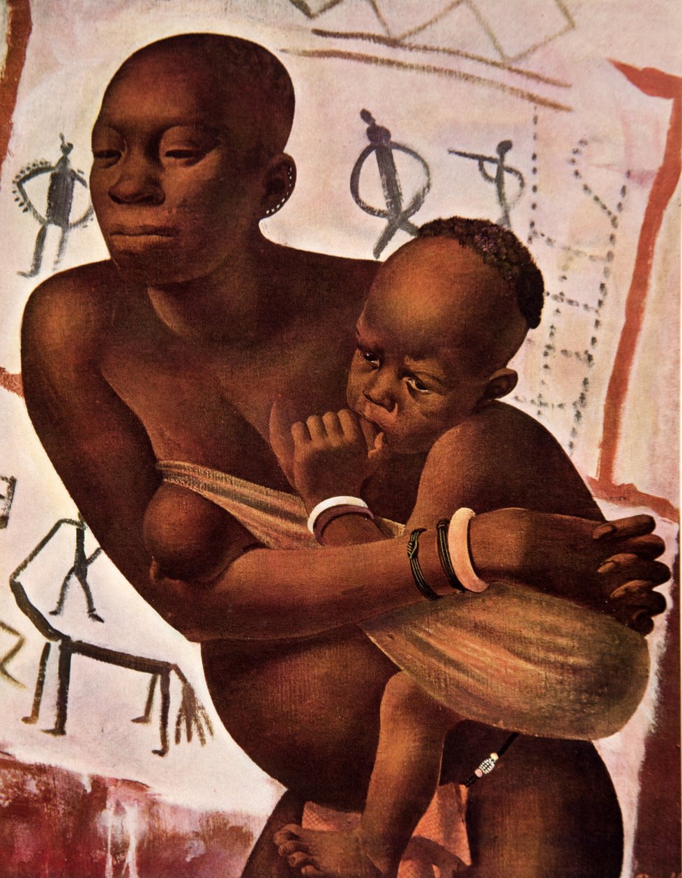 Femme Banda avec son Enfant, teoksesta Dessins et Peintures d