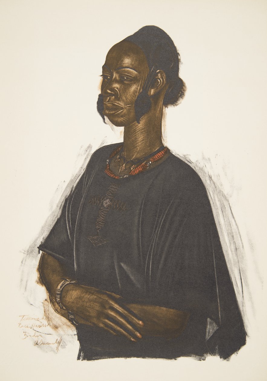 Femme Haoussa (Zinder), teoksesta Dessins et Peintures d