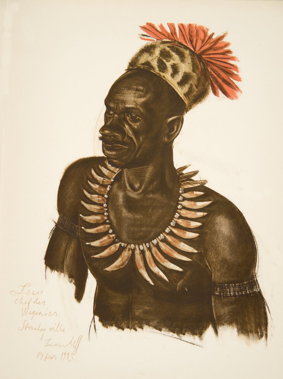 Louaho, päällikkö Wagenia (Stanleyville), teoksesta Dessins et Peintures d