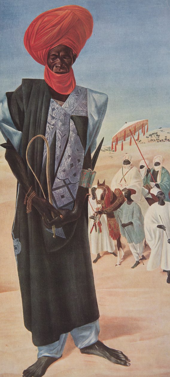 Magemma, päällikkö ratsumiehet Sultan Sery ussa Maradin, Nigerin alueella, alkaen Dessins et Peintures d