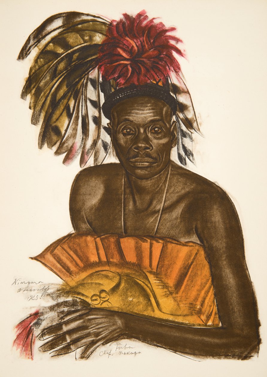 Tuba, päällikkö Matchaga (Niangara (haut Ouelle), teoksesta Dessins et Peintures d