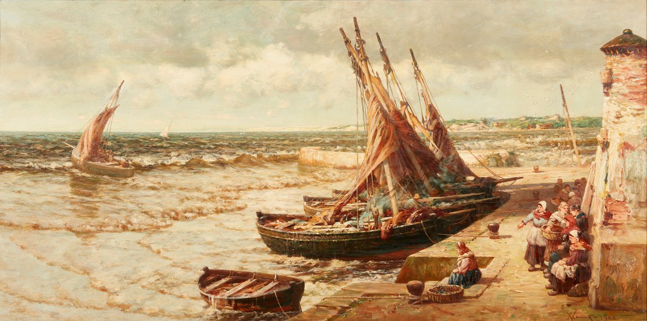 St. Monance Harbour (öljy kankaalle) tekijältä Alexander Young