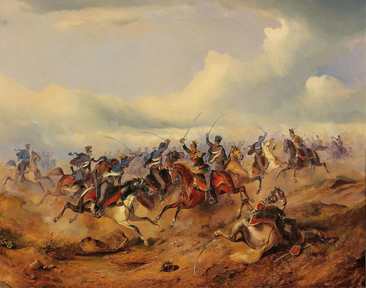Kohtaus Unkarin vallankumouksesta 1848-1849, n. 1850. tekijältä Alexander von Bensa