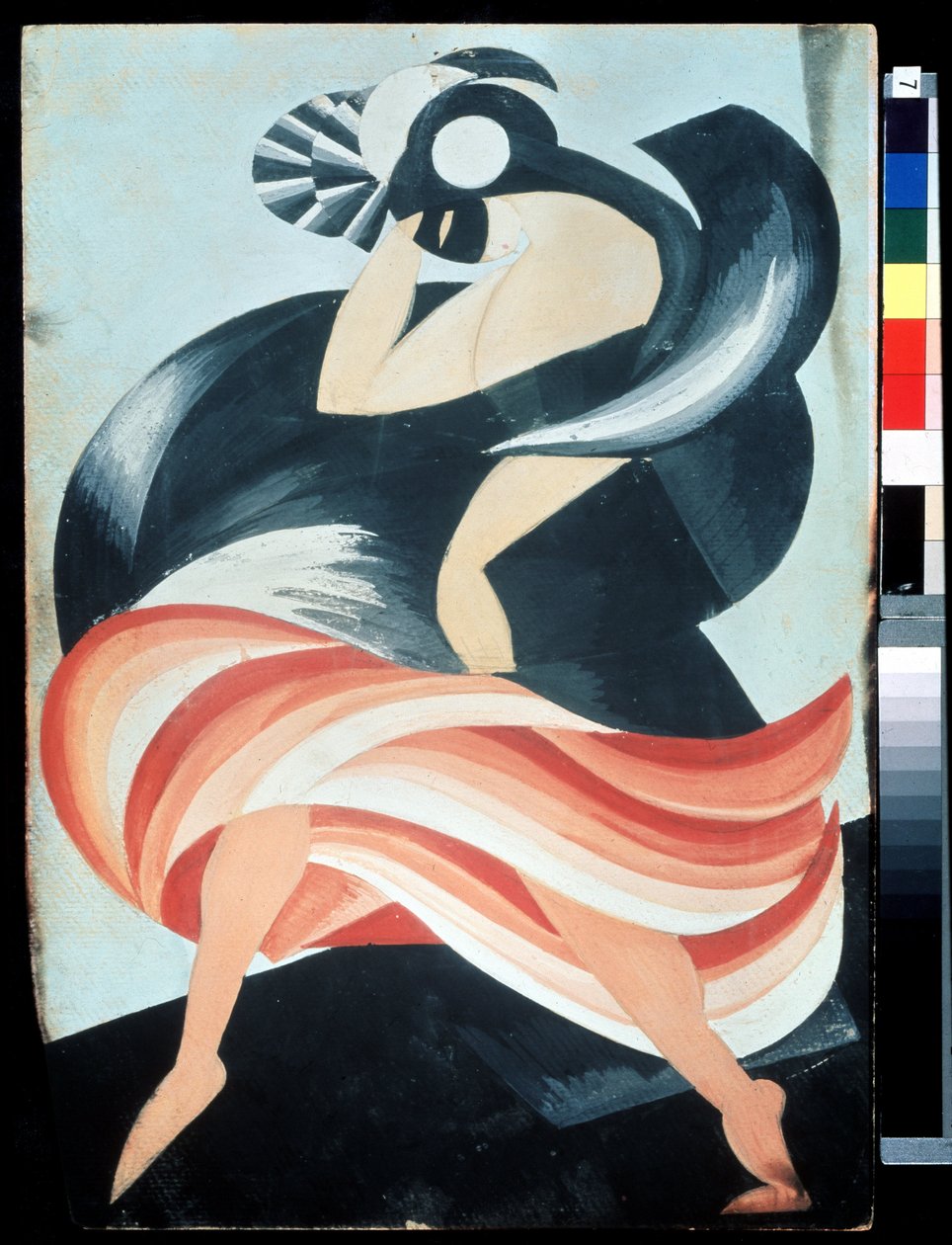 ""Naisen maski"" Puku hahmolle William Shakespearen näytelmästä "Romeo ja Julia". Guassi, Alexandra Alexandrovna Exter (1882-1949) 1921 Valtion A. Bakhrushinin keskusmuseo, Moskova, Venäjä tekijältä Alexandra Alexandrowna Exter