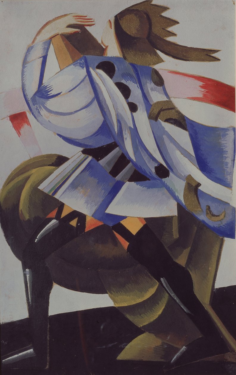 Mercutio. Pukusuunnittelu W. Shakespearen näytelmään Romeo ja Julia, 1921 tekijältä Alexandra Alexandrowna Exter
