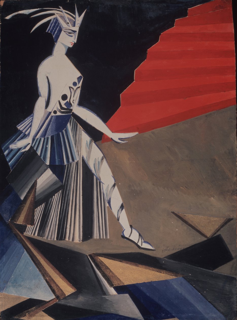 Salomé. Pukusuunnittelu O. Wilden näytelmään Salomé, 1917 tekijältä Alexandra Alexandrowna Exter