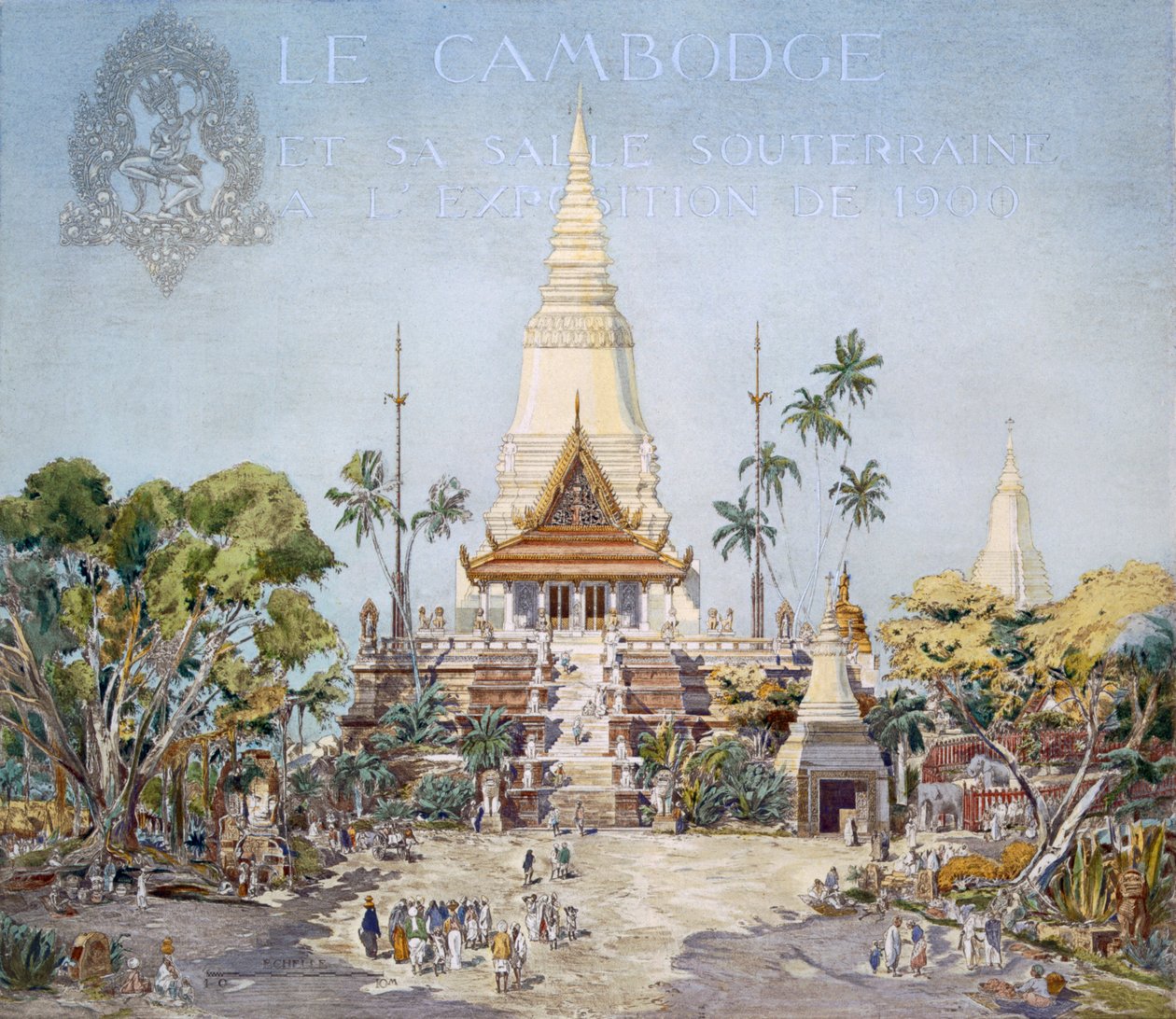 Kambodžan paviljonki, Paris Expo, 1900, "Orientalism and Contemporary Architecture" tekijältä Alexandre Auguste Louis Marcel