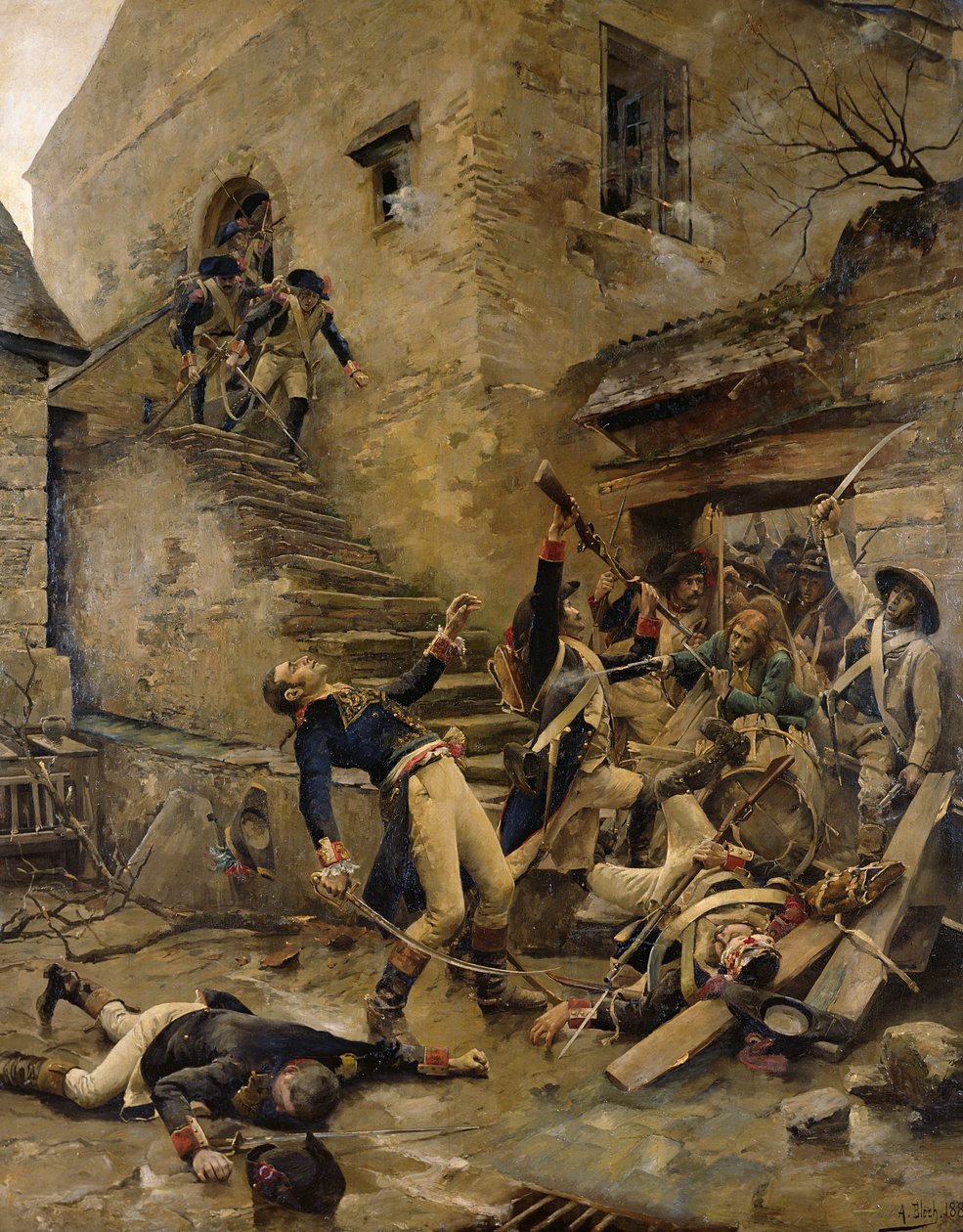 Kenraali Beaupuyn kuolema, 1888 tekijältä Alexandre Bloch