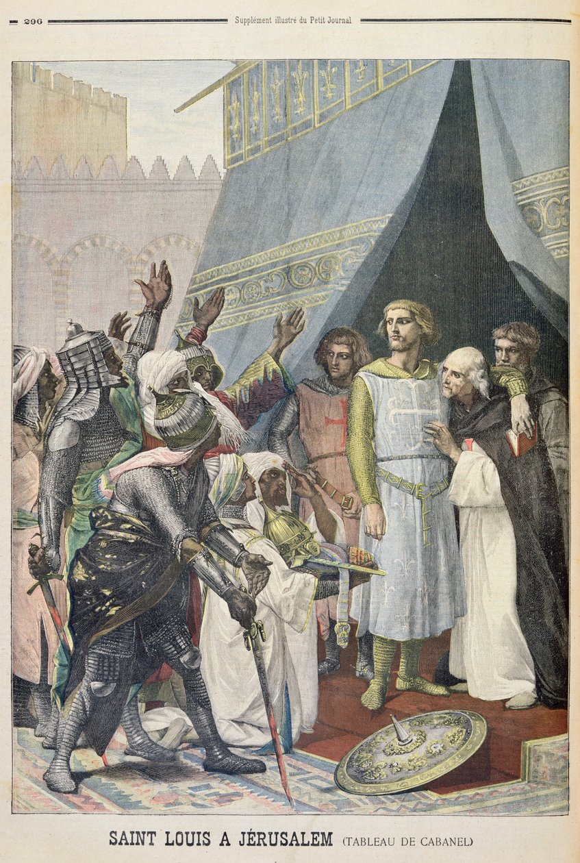 St. Louis Jerusalemissa, kuva Le Petit Journalin kuvitetusta liitteestä, 11. syyskuuta 1898 tekijältä Alexandre Cabanel