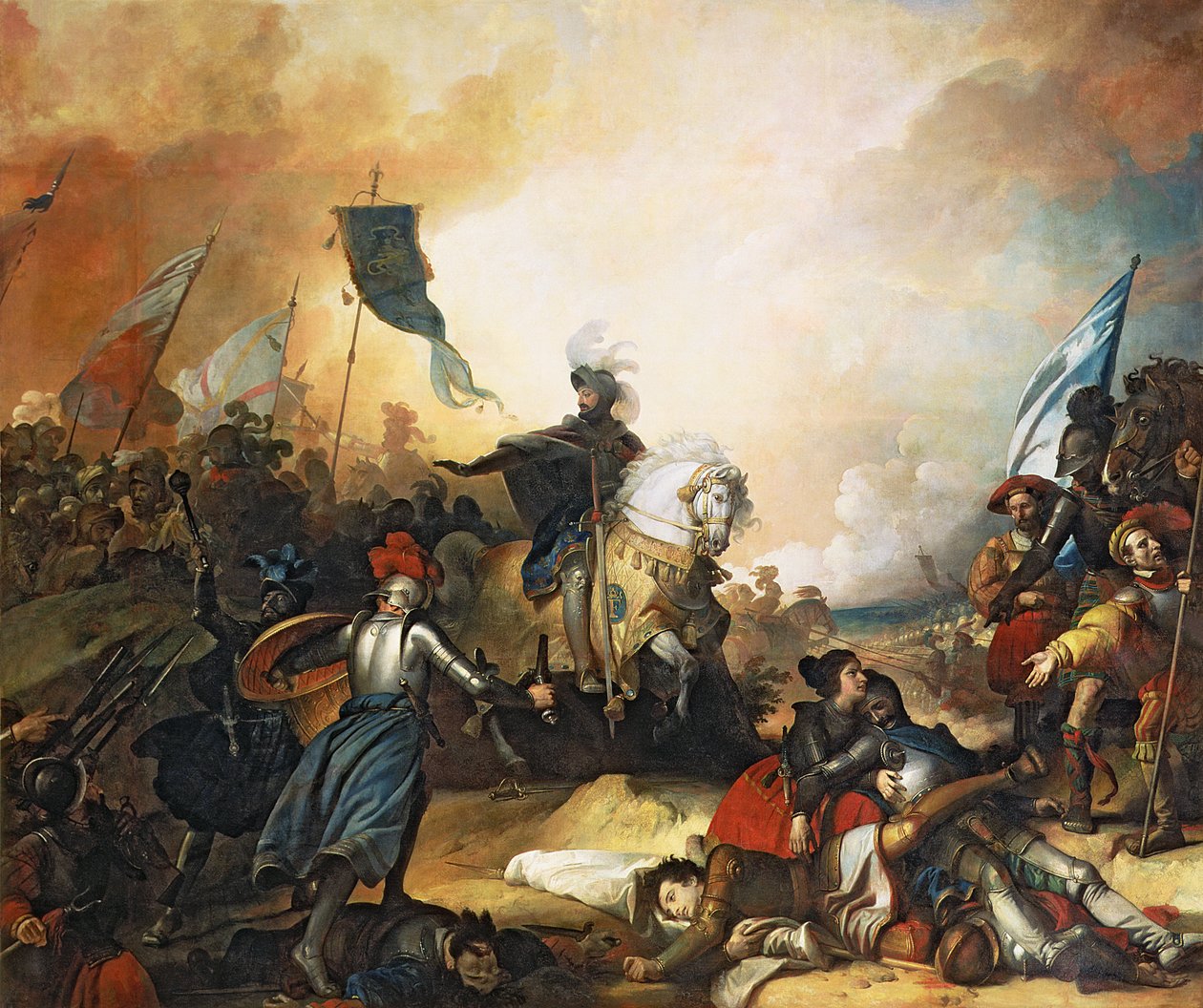 Marignanin taistelu, 14. syyskuuta 1515, 1836 tekijältä Alexandre Evariste Fragonard
