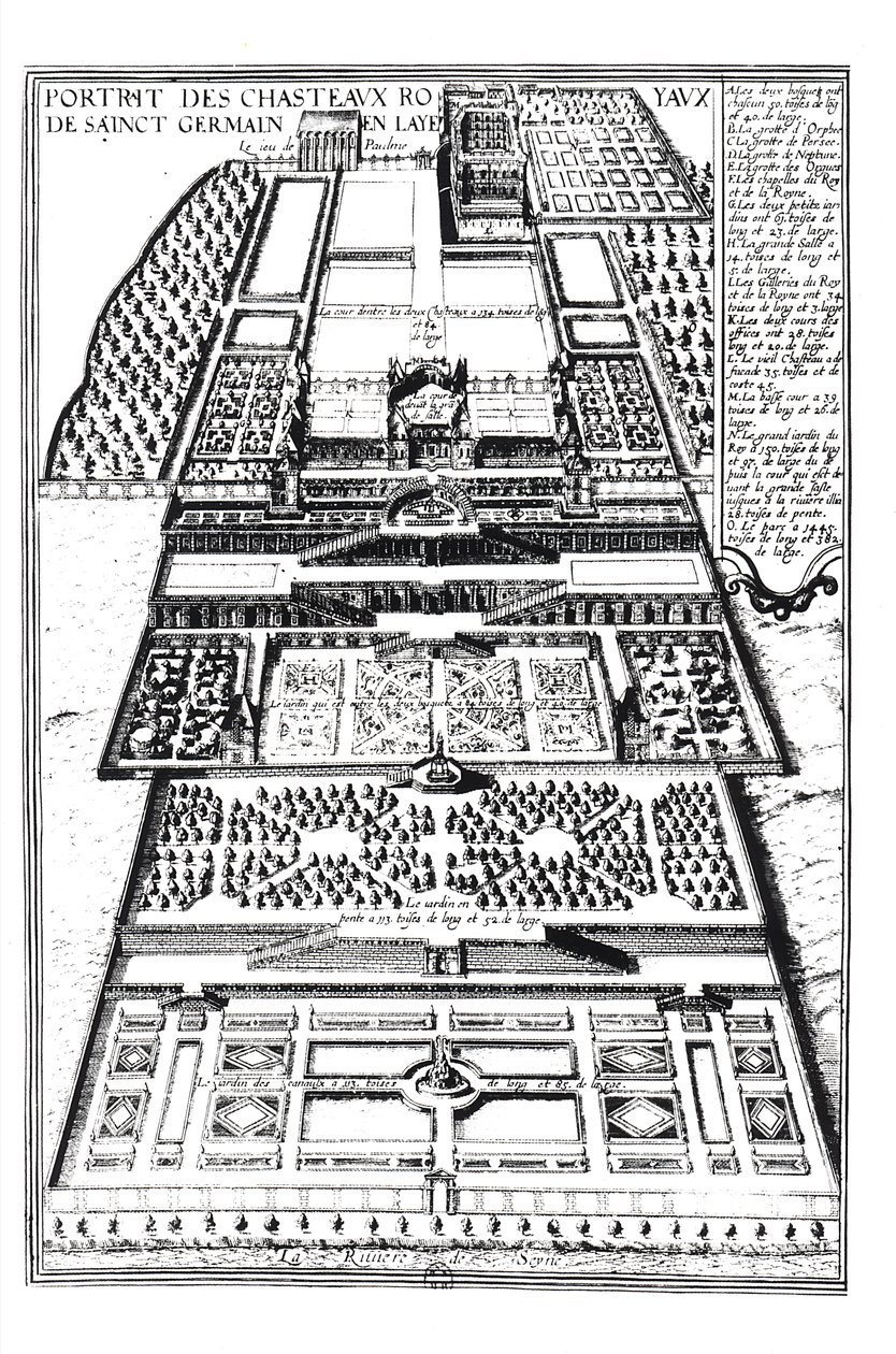 Saint-Germain-en-Layen uusi linna, 1614. tekijältä Alexandre Francini