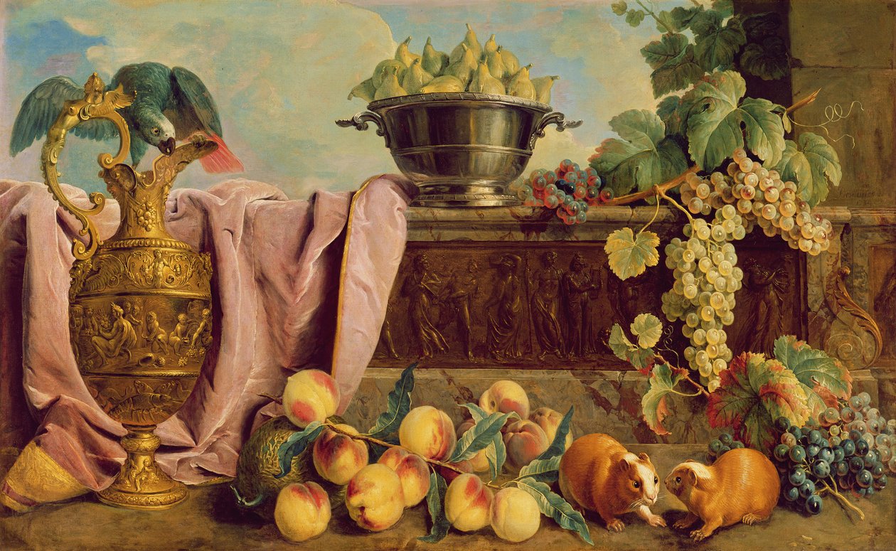 Tyyni elämä kannun kanssa, 1734 tekijältä Alexandre Francois Desportes