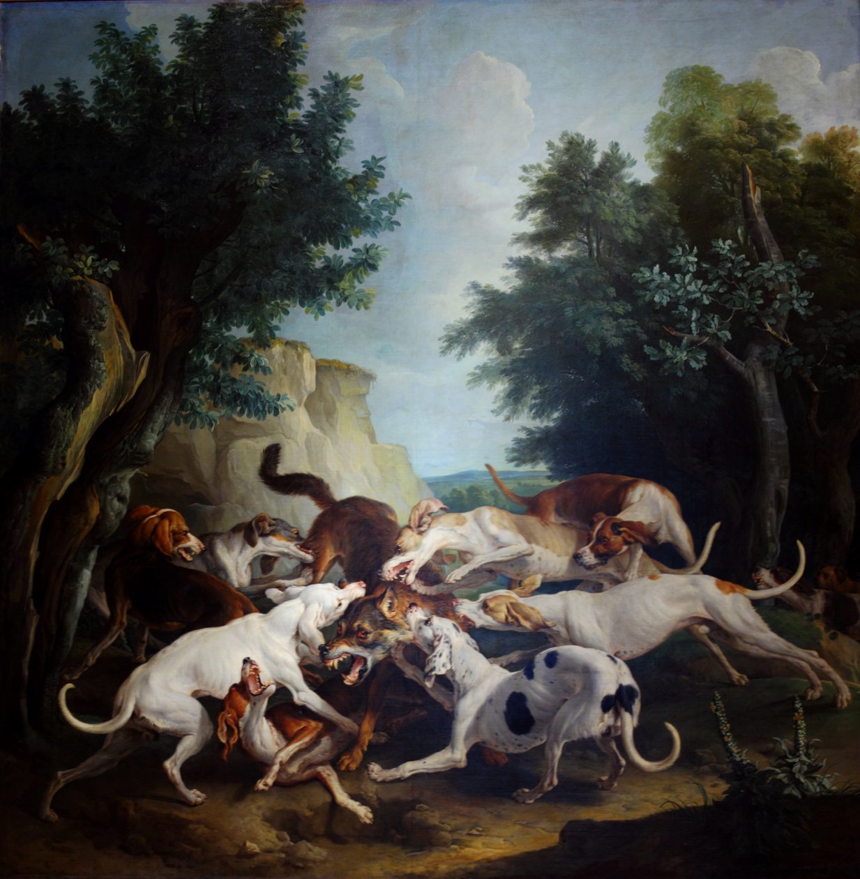 La chasse au loup tekijältä Alexandre Francois Desportes