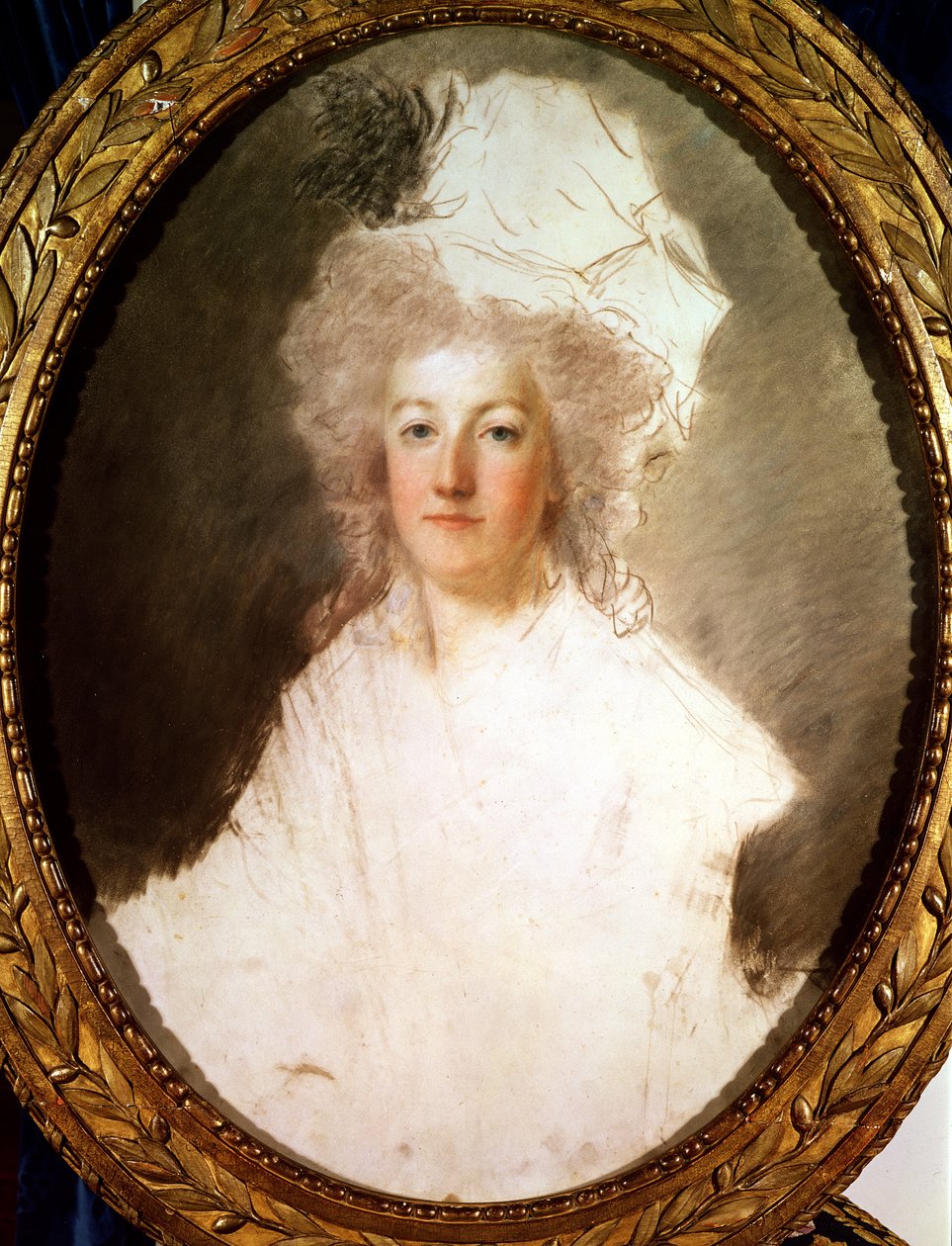 Keskeneräinen muotokuva Marie-Antoinettesta (1774-92) 1770-1819 (pastelli paperille) tekijältä Alexandre Kucharski