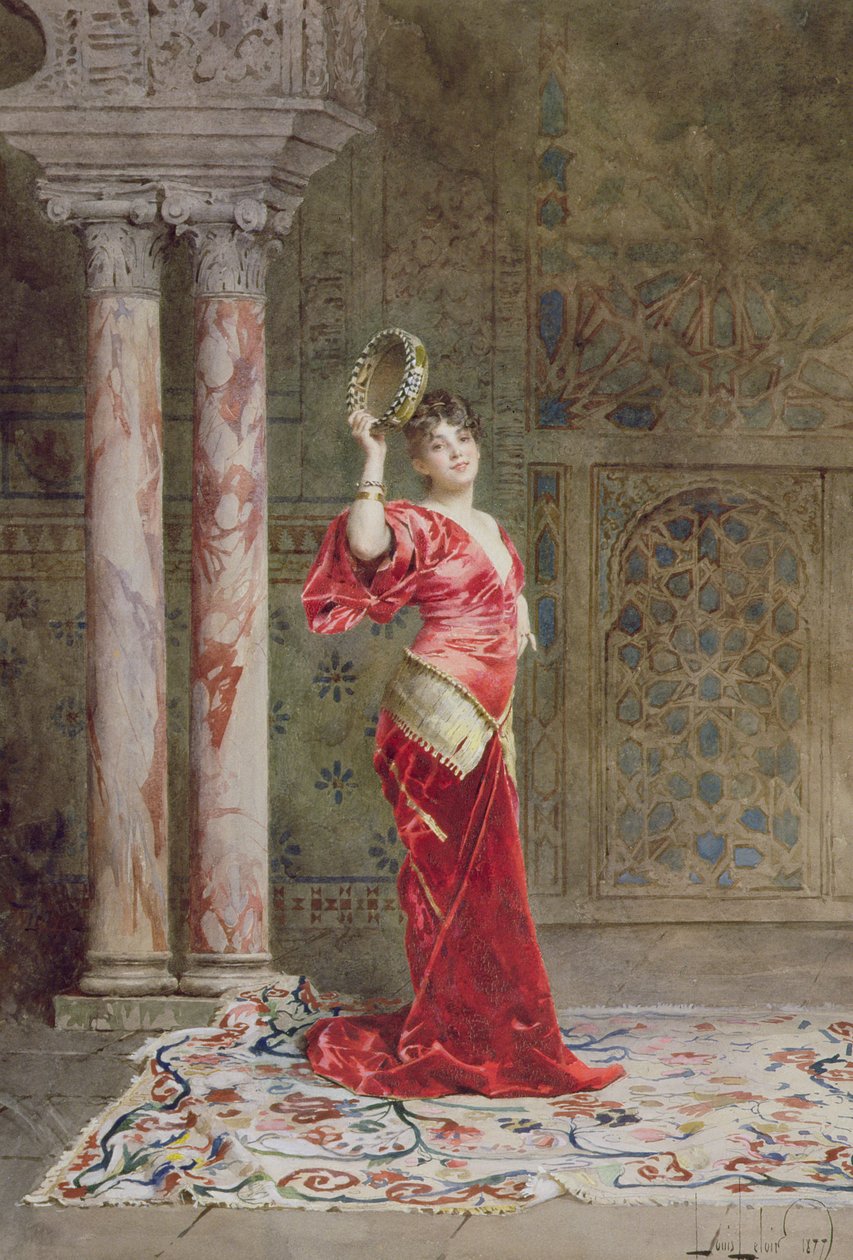 Itäinen tanssija, 1877 tekijältä Alexandre Louis Leloir