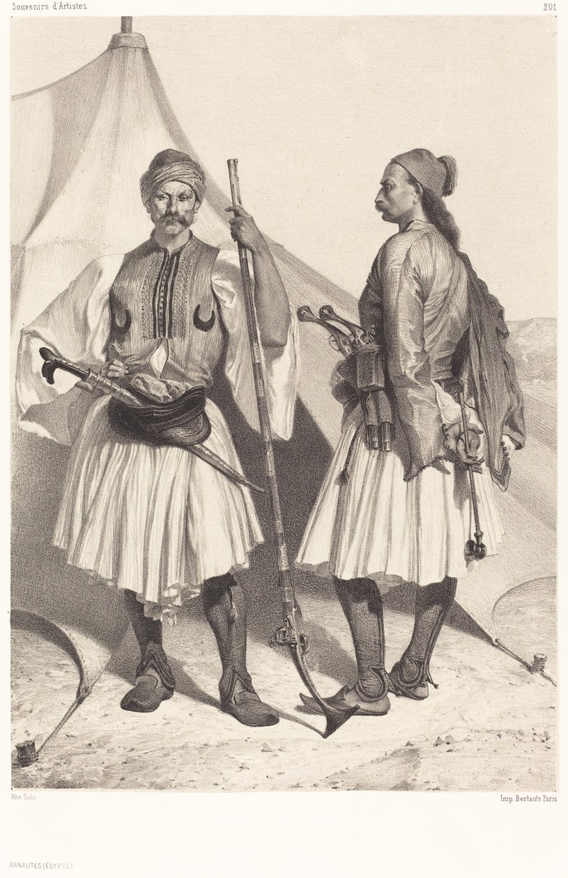 Arnautes, Egypti (albaanit, Egypti) tekijältä Alexandre Bida