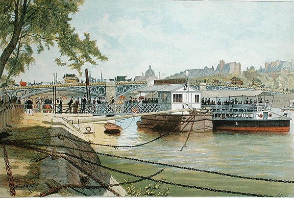 Ponton Suresnesissa, Pont des Saints Peresin sillan vieressä. tekijältä Alexandre Brun