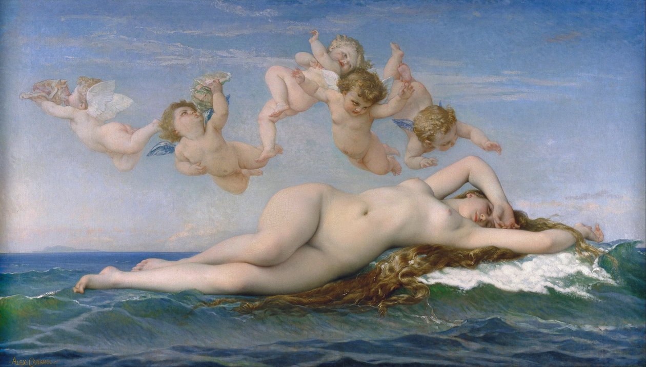 Venuksen syntymä tekijältä Alexandre Cabanel