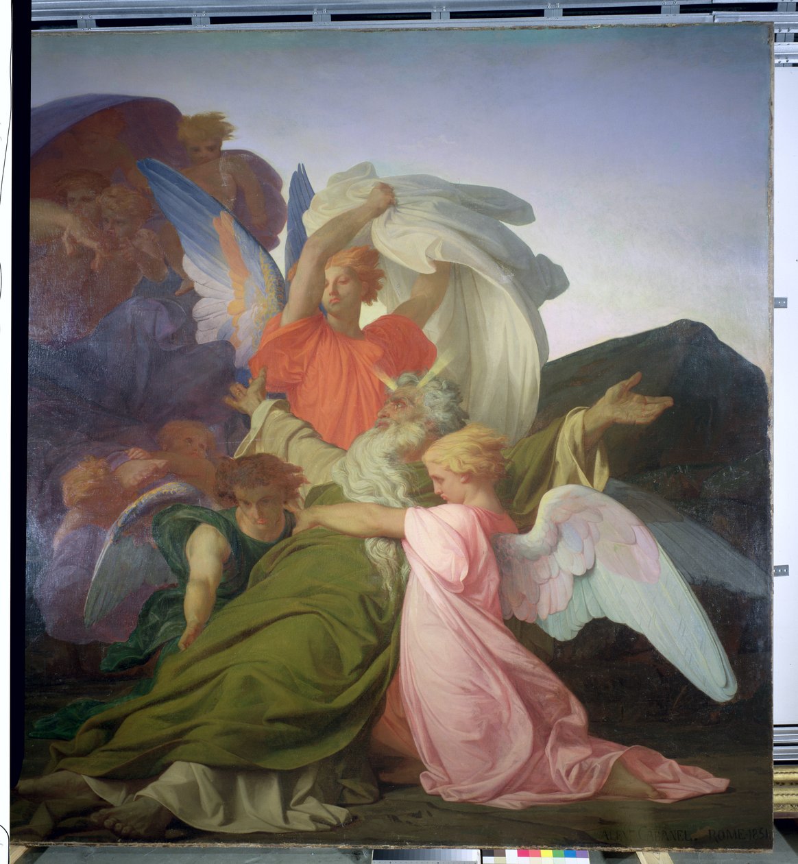 Mooseksen kuolema, 1851 (yksityiskohta 225068) tekijältä Alexandre Cabanel
