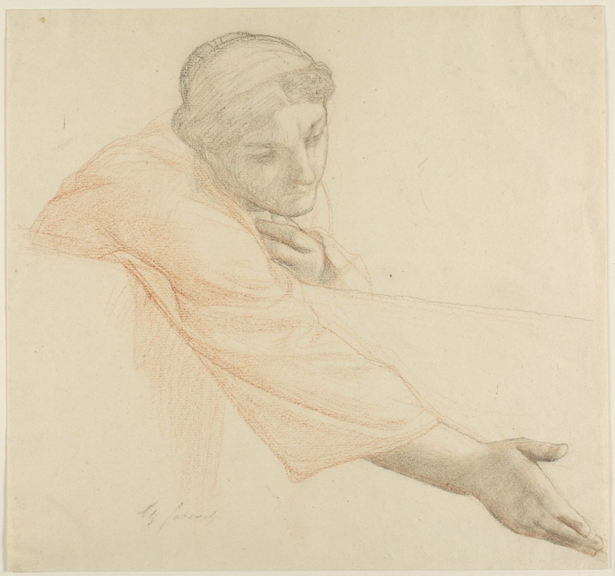 Nainen kurottaa muurin yli, tutkimus Ranskan kuninkaan Saint Louisin elämästä tekijältä Alexandre Cabanel